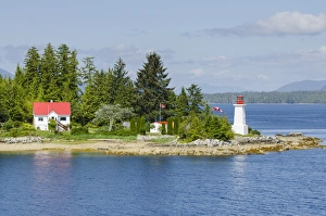 Dryad Point Lightstation, Bella Bella, Inside Passage, British Columbia, Canada, North America