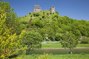 Traditionally Welsh Prints: Dryslwyn Castle, Carmarthenshire, Wales, United Kingdom, Europe