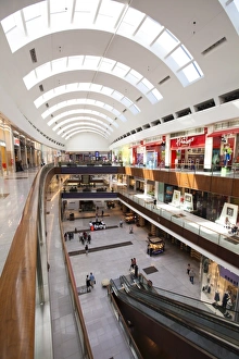Balconies Prints: Dubai Mall, the largest indoor shopping complex in the world, Dubai, United Arab Emirates