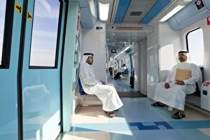 Images Dated 19th January 2010: Dubai Metro, modern Metro system opened in 2010, Dubai, United Arab Emirates, Middle East