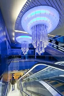 Images Dated 21st January 2010: Dubai Metro station, opened in 2010, Dubai, United Arab Emirates, Middle East