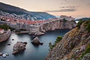 City Wall Prints: Dubrovnik and the City Walls at sunrise