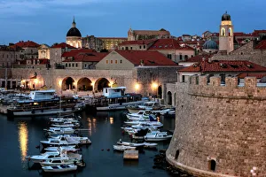 Port Prints: Dubrovnik Harbour, UNESCO World Heritage Site, Croatia, Europe
