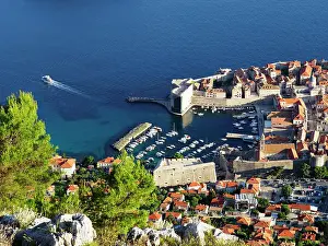 City Walls Prints: Dubrovnik Old Town Port, UNESCO World Heritage Site