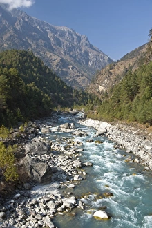 Soluk Prints: Dudh Kosi River, Solu Khumbu Region, Nepal, Himalayas, Asia