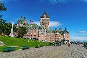 Quebec Prints: Dufferin Terrace and Chateau Frontenac, Quebec City, Quebec, Canada, North America