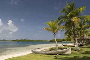 Dugout canoes, Yandup Island, San Blas Islands (Kuna Yala Islands), Panama