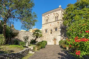 Footpath Prints: The Dukes of Santo Stefanos Palace, Taormina, Sicily, Italy, Europe