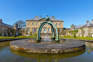 Feature Prints: Dumfries House with Mahtouz fountain and garden features in Cumnock