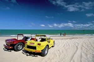 Brazil Prints: Dune buggies, Jacuma, Natal, Rio Grande do Norte state, Brazil, South America