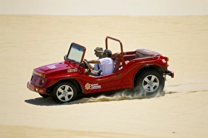 Motoring Prints: Dune buggy on sand dunes, Pitangui, Natal, Rio Grande do Norte state, Brazil