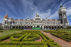 Dunedin Railway Station in Dunedin, Otago, South Island, New Zealand, Pacific