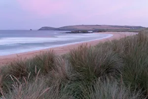Sand Dune Prints: The dunes and beach at Constantine Bay, Cornwall, England, United Kingdom, Europe