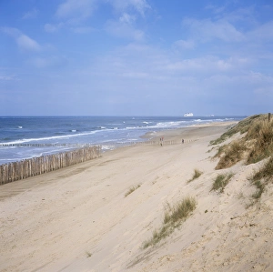 Calais Prints: Dunes, Fort Mahon, Calais, Pas-de-Calais, Nord-Picardie (Picardy), France, Europe