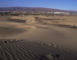 Maspalomas Prints: Dunes, Maspalomas, Gran Canaria, Canary Islands, Spain, Europe