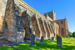 Cemetery Prints: Dunfermline Abbey showcases historic architecture and ancient burial grounds in Scotland