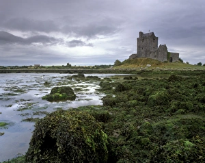 Moody Prints: Dunguaire Castle dating from the 16th century and coast
