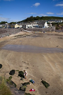 County Waterford Prints: Dunmore East beach, County Waterford, Munster, Republic of Ireland, Europe