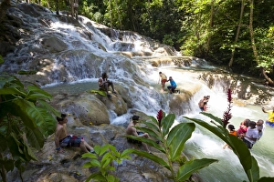 Dunns River Falls, Ocho Rios, Jamaica, West Indies, Caribbean, Central America