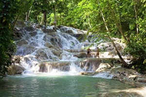 Flowing Gallery: Dunns River Falls, Ocho Rios, Jamaica, West Indies, Caribbean, Central America