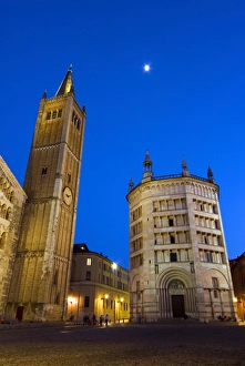 The Duomo and the Baptistry, Parma, Emilia Romagna, Italy, Europe
