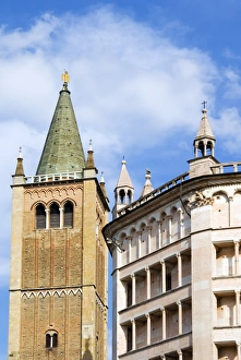 The Duomo and the Baptistry, Parma, Emilia Romagna, Italy, Europe