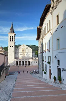 Duomo (Cathedral) in Piazza del Duomo, Spoleto, Umbria, Italy, Europe