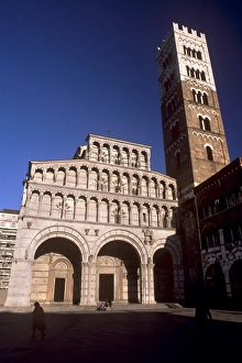 Campanile Prints: Duomo di San Martino and campanile in Romano-Pisan style