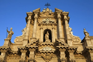 Siracusa Prints: Duomo facade, Piazza Del Duomo, Siracusa, Sicily, Italy, Europe