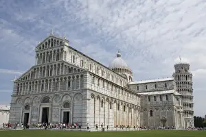 Cathedrals Prints: Duomo and Leaning Tower of Pisa, UNESCO World Heritage Site, Tuscany, Italy, Europe