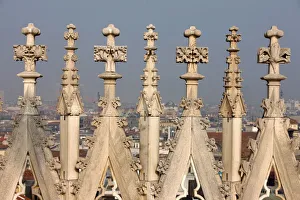 Images Dated 21st February 2007: Detail of Duomo, Milan, Lombardy, Italy, Europe