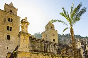 Cefalu Prints: The Duomo, the Norman Cathedral dating from 1131 in this very popular historic tourist town