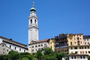Duomo of San Martino and Juvarra bell tower, Belluno, Province of Belluno, Veneto, Italy, Europe