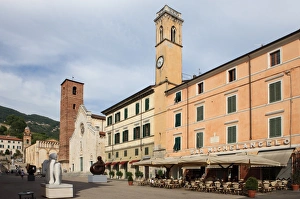 Public Square Prints: Duomo Square, Pietrasanta, Tuscany, Italy, Europe