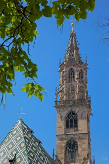 Bolzano Prints: Duomo, Walther Platz, Bolzano, Bolzano Province, Trentino-Alto Adige, Italy, Europe