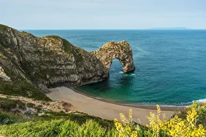 Durdle Door on Englands Jurassic Coast, UNESCO World Heritage Site, Dorset, England