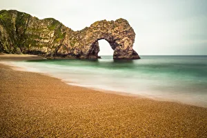 Natural Arch Prints: Durdle Door on Englands Jurassic Coast, UNESCO World Heritage Site, Dorset, England