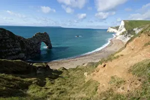 Dorset Prints: Durdle Door, Jurassic Coast, UNESCO World Heritage Site, Dorset, England