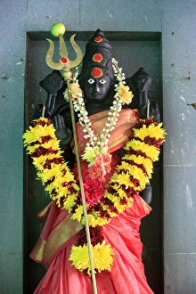 Maha Mariamman Prints: Durga, Sri Maha Mariamman temple, Penang, Malaysia, Southeast Asia, Asia