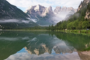 Vibrant Prints: Durrensee Lake (Lago di Landro), Dobbiaco (Toblach), South Tyrol (Alto Adige), Italy