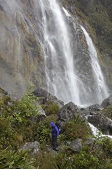 Earland Falls, Routeburn Track, Fiordland National Park, UNESCO World Heritage Site, South Island, New Zealand, Pacific