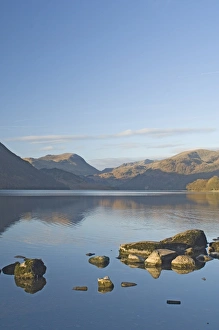 Ullswater Prints: Early light looking south over Lake Ullswater, Lake District National Park