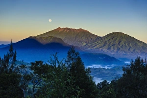 Indonesian Prints: Early morning light at the Ijen Volcano, Java, Indonesia, Southeast Asia, Asia