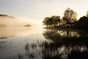 Images Dated 16th October 2009: Early morning mist reflected in the still waters of Loch Achray, near Aberfoyle