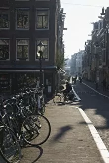 Early morning scene, Amsterdam, Netherlands, Europe