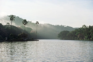 Sinelese Prints: Early morning view over Kandy Lake