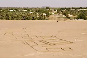 Nubian Prints: The early Nubian city of Kerma after excavation by the Swiss team of Professor Charles Bonnet of the University of
