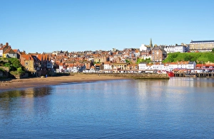 Whitby Prints: Early summer morning in the seaside town of Whitby