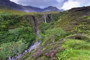 Inner Hebrides Prints: Eas Mor waterfall, Isle of Skye, Inner Hebrides, Scotland, United Kingdom, Europe