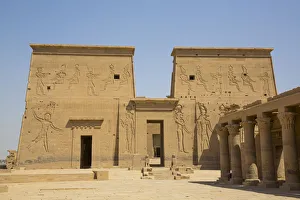 Doorway Prints: East Colonnade (right), The First Pylon, Temple of Isis, UNESCO World Heritage Site